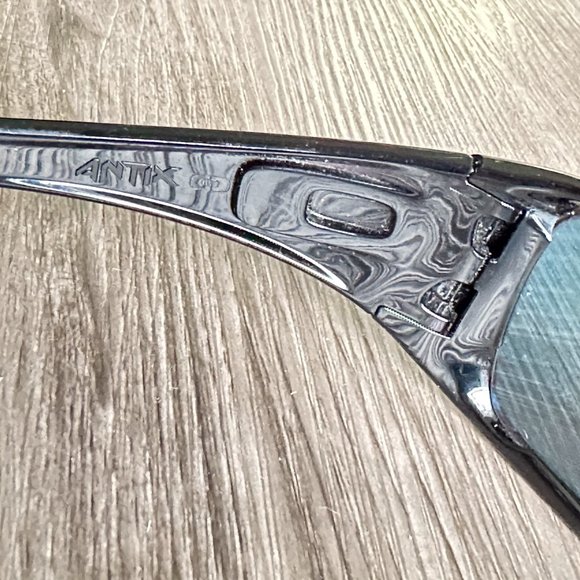 Oakley Antix 03-700 130 Black with TORCH IRIDIUM LENS Plastic Authentic Mens Sun - Picture 5 of 10